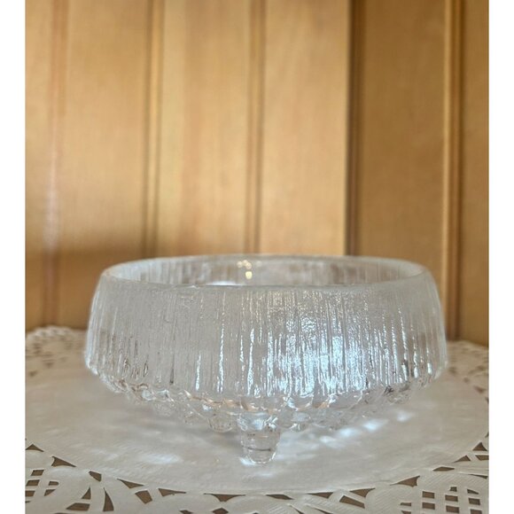 Vintage Iittala Ultima Thule Small Footed Dessert Bowl Tapio Wirkkala Danish Mod - Picture 1 of 5